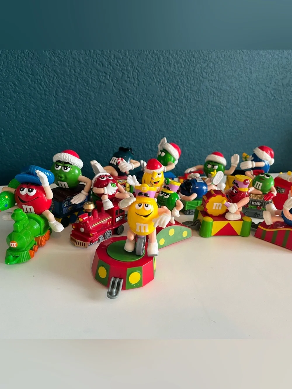 15 M&M Mars Christmas Car Train Ornament 2002, 2005, 2006